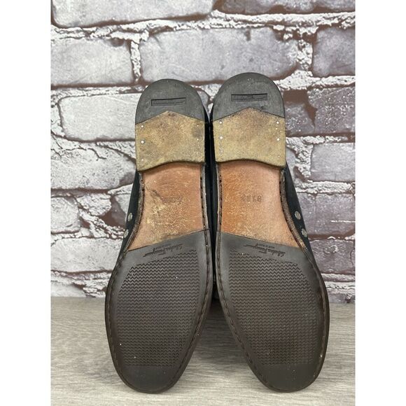 Salvatore Ferragamo Sport Black Suede Almond Toe Loafers Women’s 8.5AA US/38.5EU - Picture 7 of 16